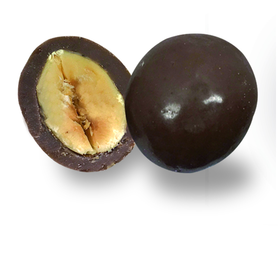bonbon coeur noisette et chocolat noir bio