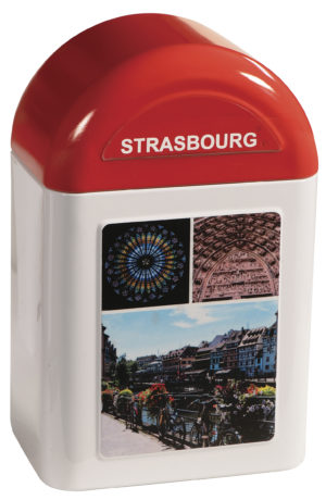 boîte cadeau borne Strasbourg fermée