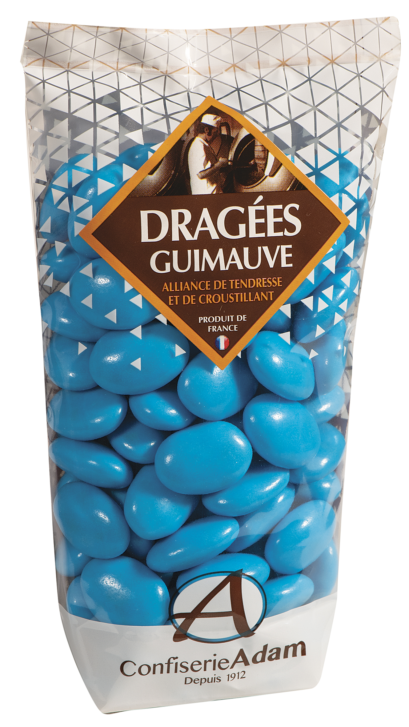 Dragée guimauve - Coloris Turquoise - Confiserie Adam