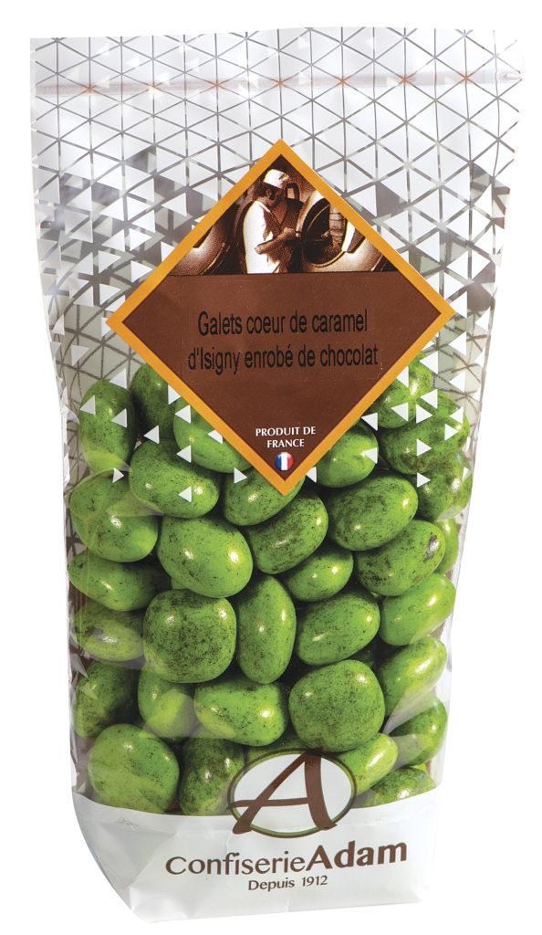 Galets caramel d'Isigny Coloris Anis Confiserie Adam