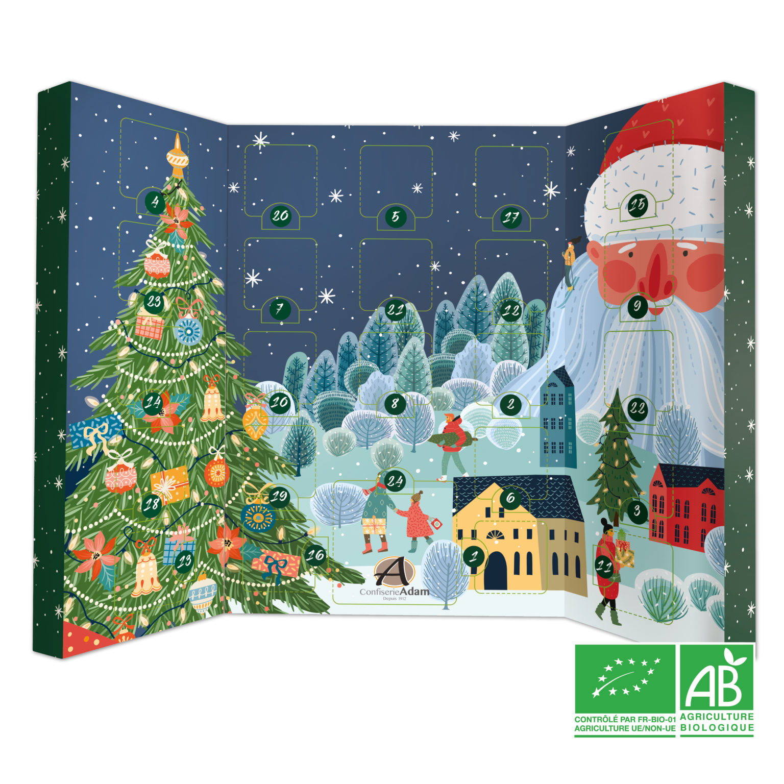 Calendrier De L'avent Bio Chocolat 